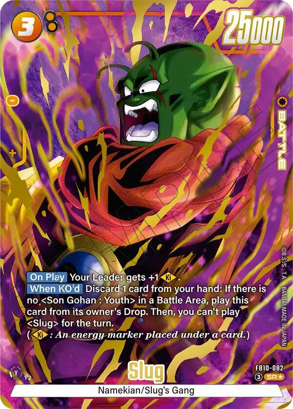 Slug (Alternate Art) FB10-082 card from Cross Force
