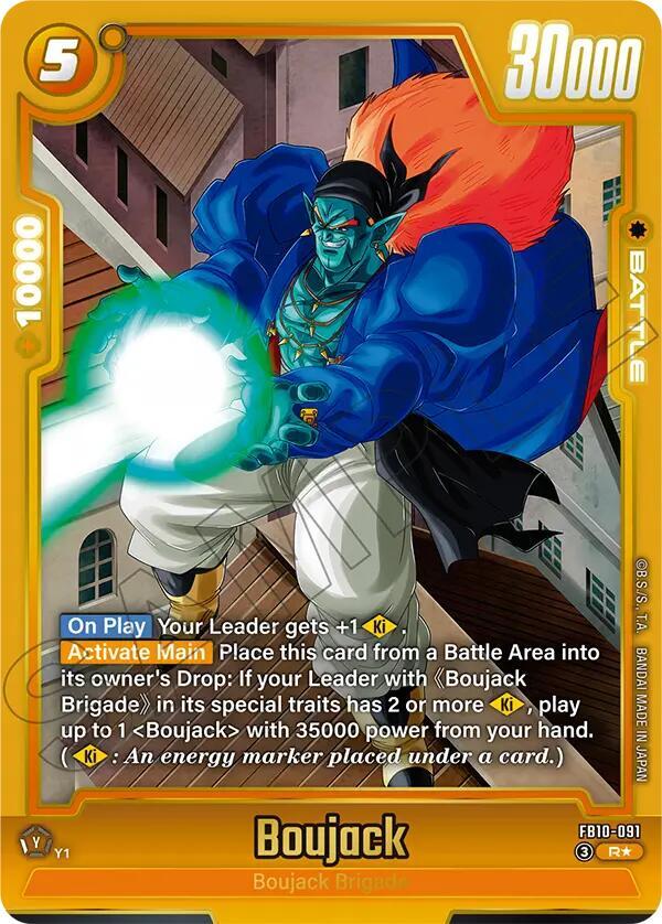 Boujack (Alternate Art) FB10-091 card from Cross Force