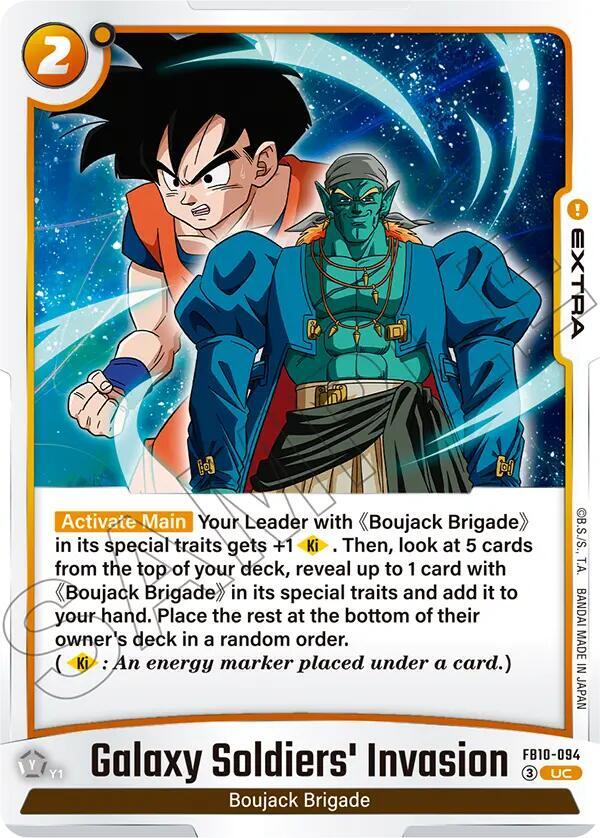 Galaxy Soldiers' Invasion FB10-094 card from Cross Force