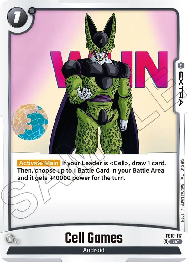 Cell Games FB10-117 card from Cross Force