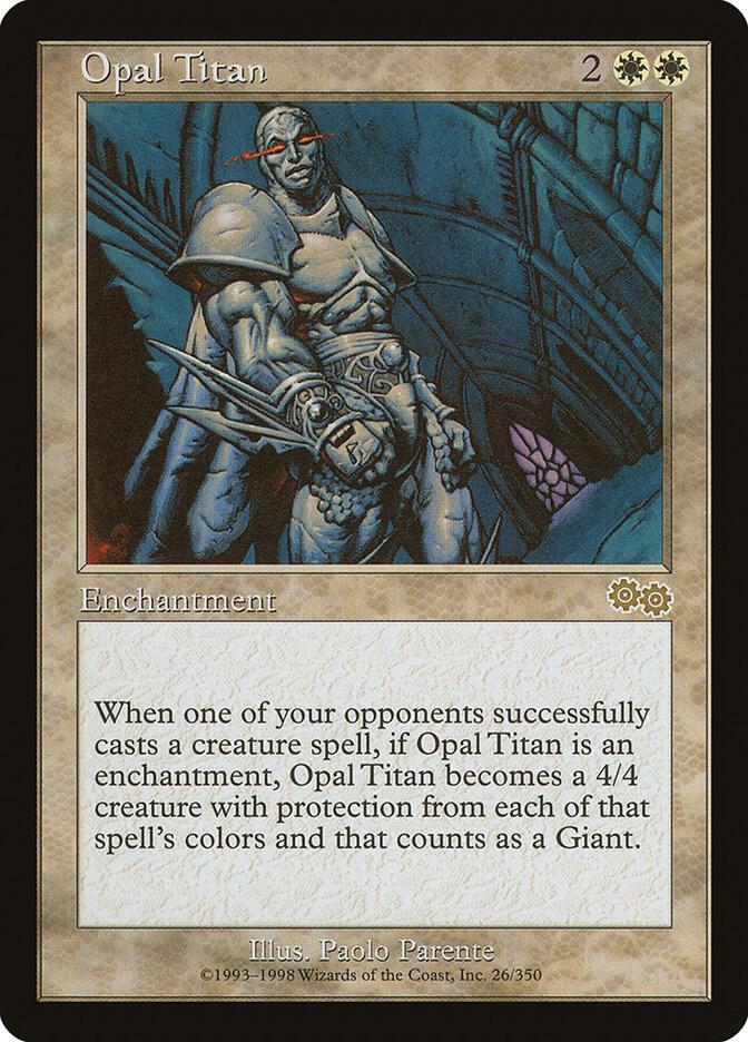 Opal Titan 26 card from Urza's Saga