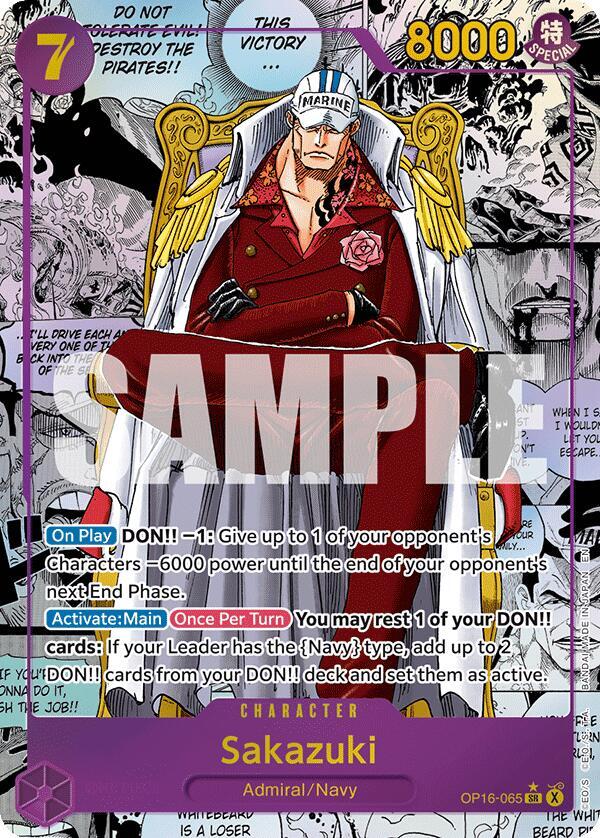 Sakazuki (Manga) OP16-065 card from The Time of Battle