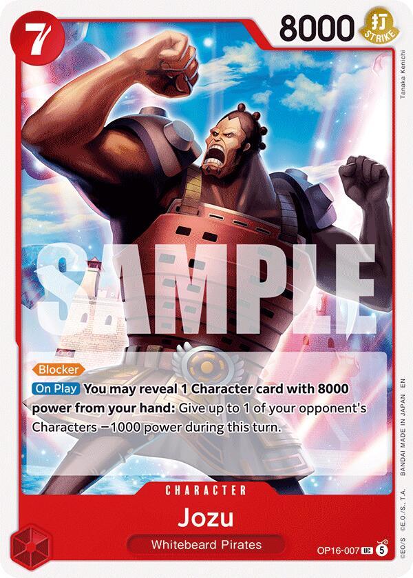 Jozu OP16-007 card from The Time of Battle