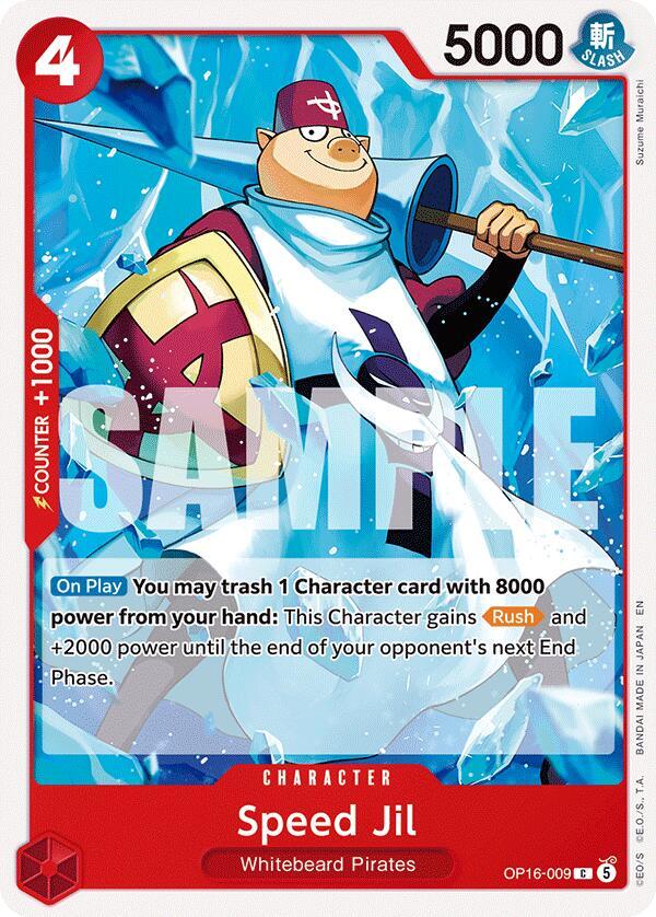 Speed Jil OP16-009 card from The Time of Battle