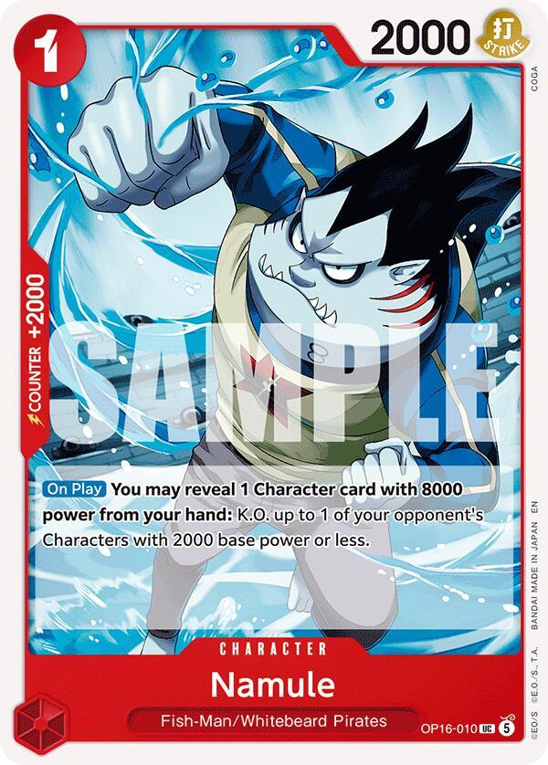 Namule OP16-010 card from The Time of Battle
