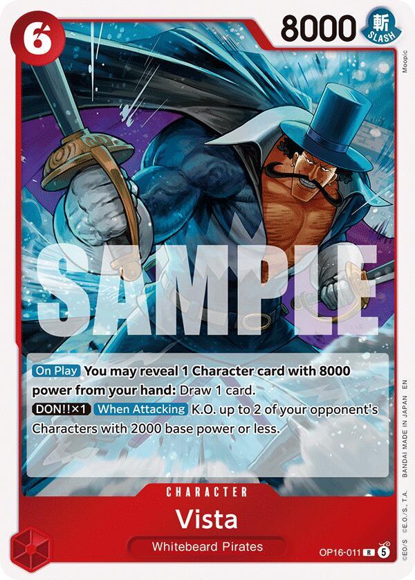 Vista OP16-011 card from The Time of Battle