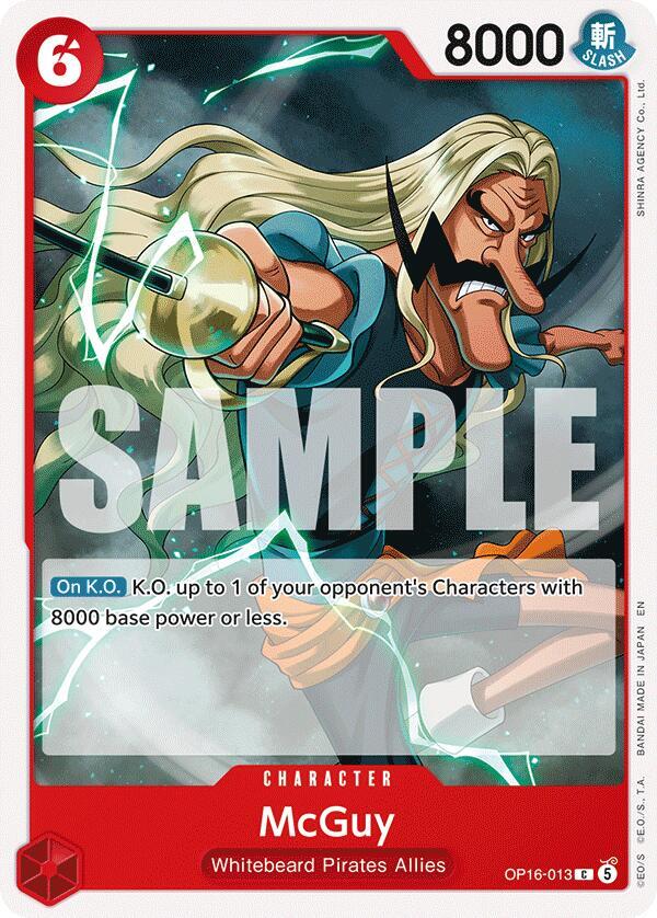 McGuy OP16-013 card from The Time of Battle