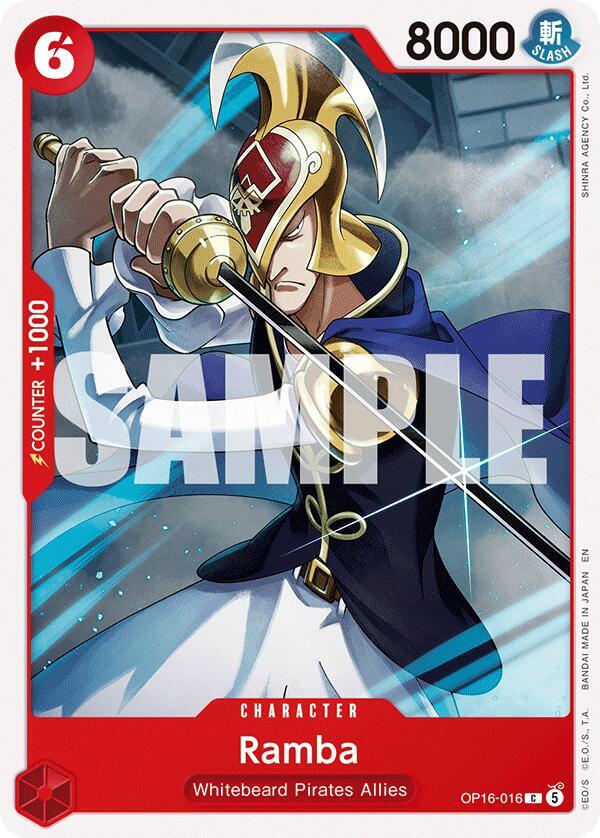 Ramba OP16-016 card from The Time of Battle