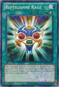 Reptilianne Rage (Mosaic Rare) BP02-EN156 card from Battle Pack 2: War of the Giants