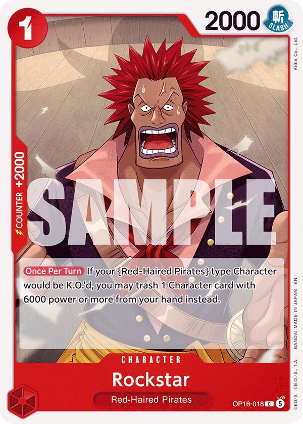 Rockstar OP16-018 card from The Time of Battle