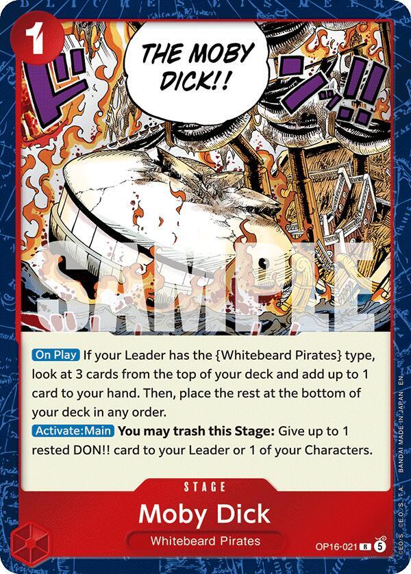 Moby Dick OP16-021 card from The Time of Battle