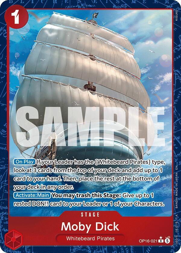 Moby Dick (Alternate Art) OP16-021 card from The Time of Battle