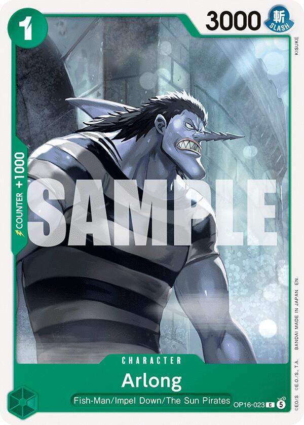 Arlong OP16-023 card from The Time of Battle