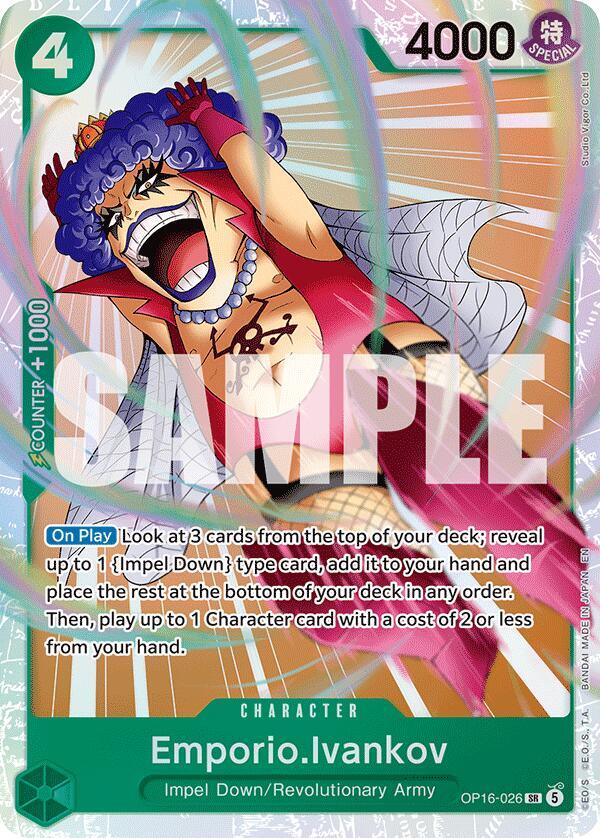 Emporio.Ivankov OP16-026 card from The Time of Battle