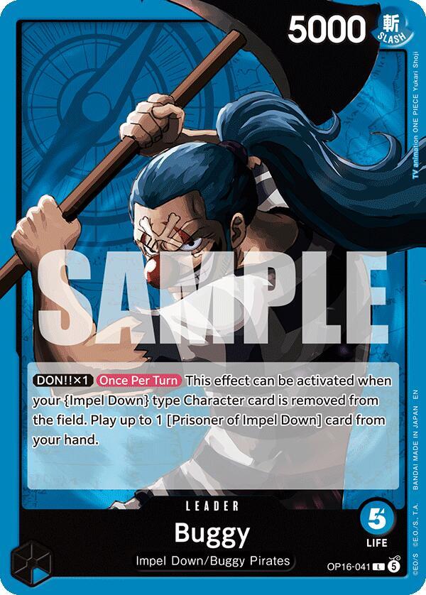 Buggy OP16-041 card from The Time of Battle