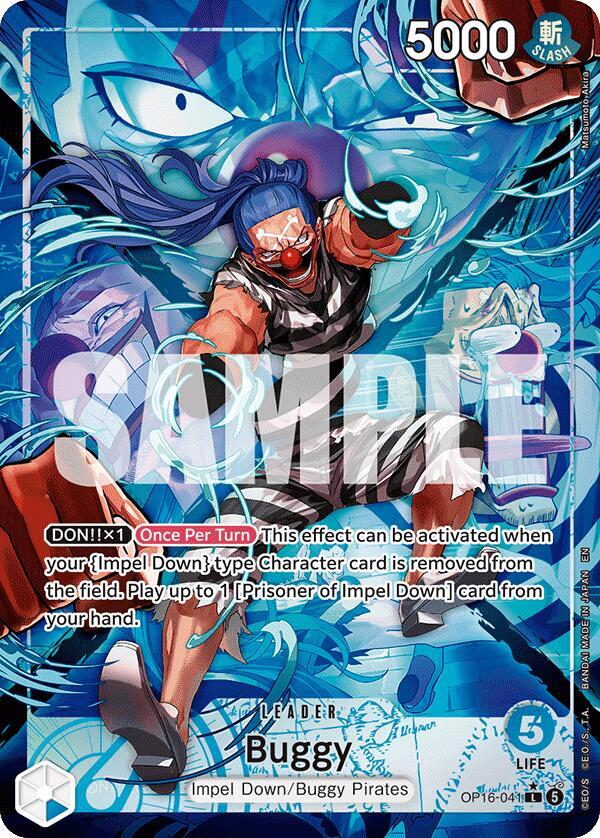 Buggy (Alternate Art) OP16-041 card from The Time of Battle