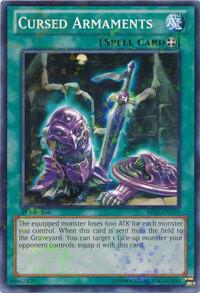 Cursed Armaments (Mosaic Rare) BP02-EN159 card from Battle Pack 2: War of the Giants