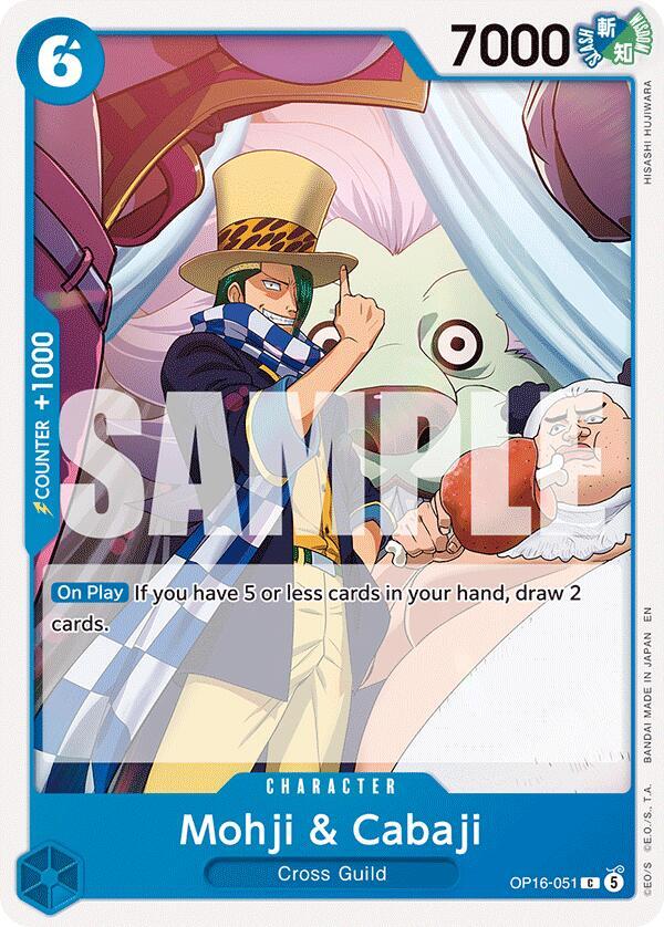 Mohji & Cabaji OP16-051 card from The Time of Battle