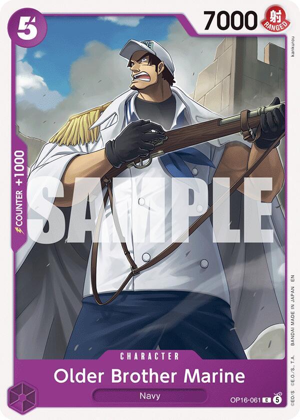 Older Brother Marine OP16-061 card from The Time of Battle