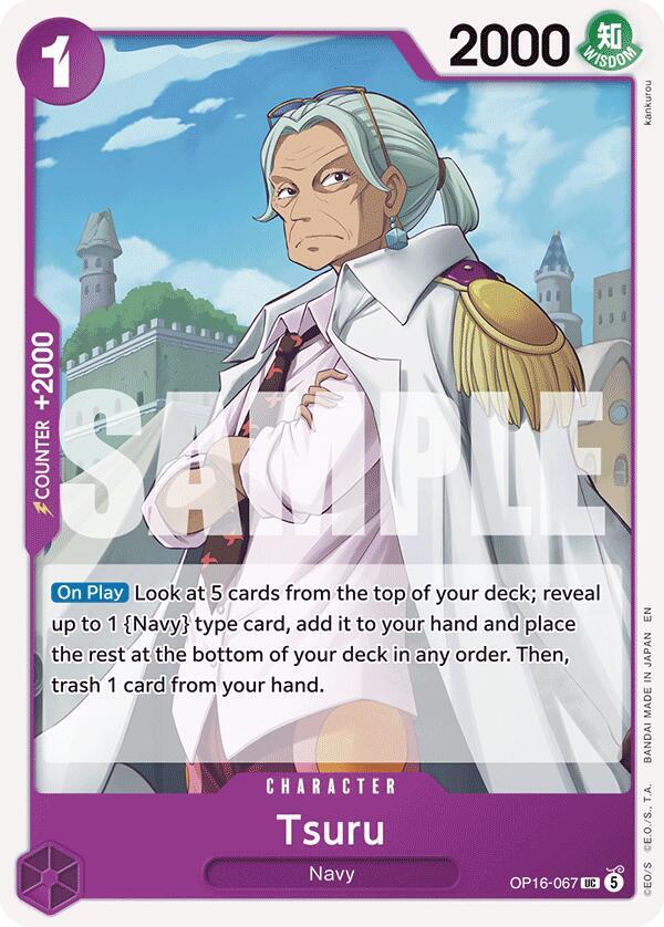 Tsuru OP16-067 card from The Time of Battle
