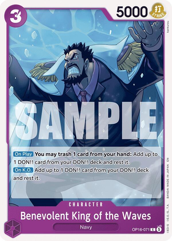 Benevolent King of the Waves OP16-071 card from The Time of Battle
