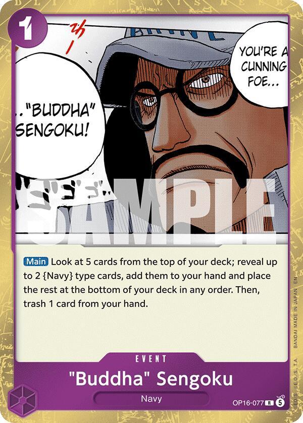 "Buddha" Sengoku OP16-077 card from The Time of Battle