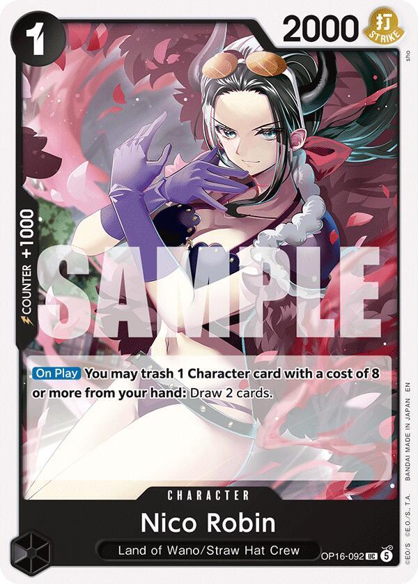 Nico Robin OP16-092 card from The Time of Battle