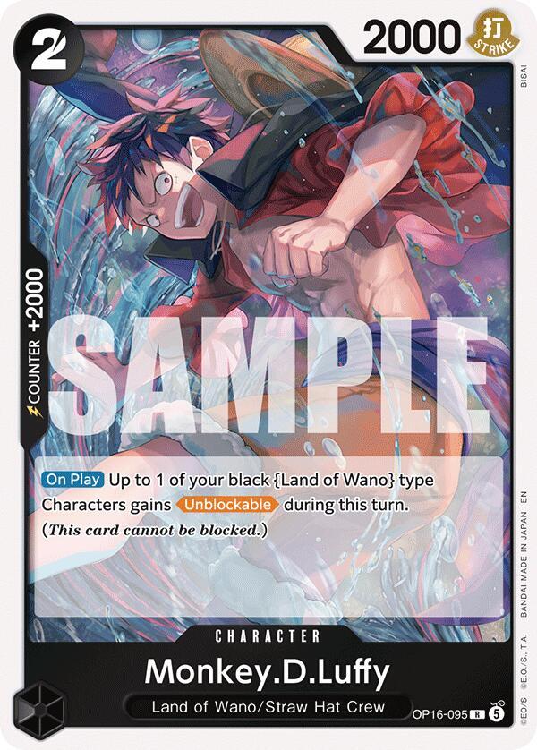 Monkey.D.Luffy OP16-095 card from The Time of Battle