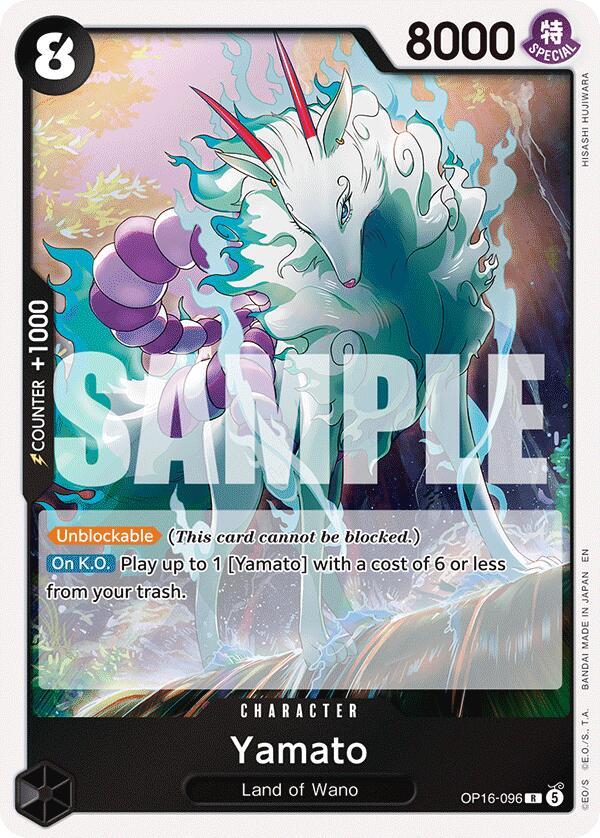 Yamato OP16-096 card from The Time of Battle
