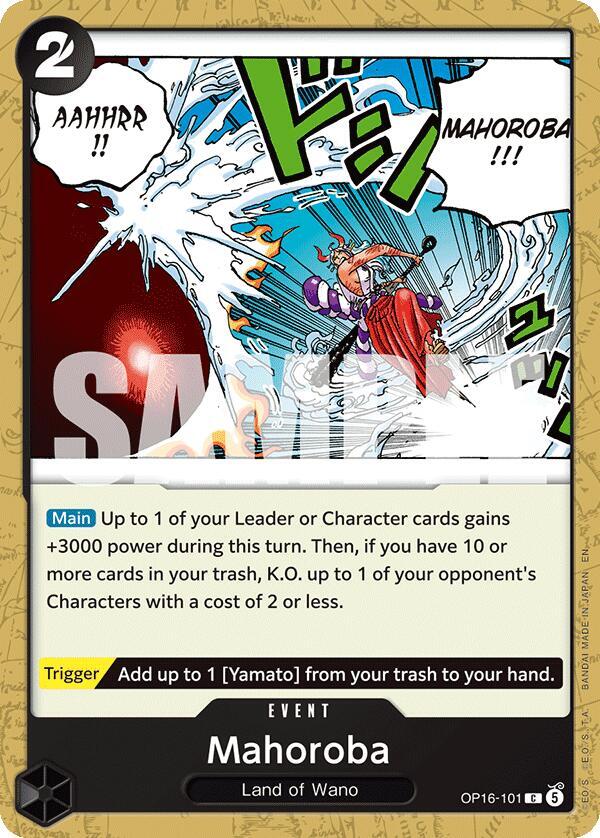 Mahoroba OP16-101 card from The Time of Battle