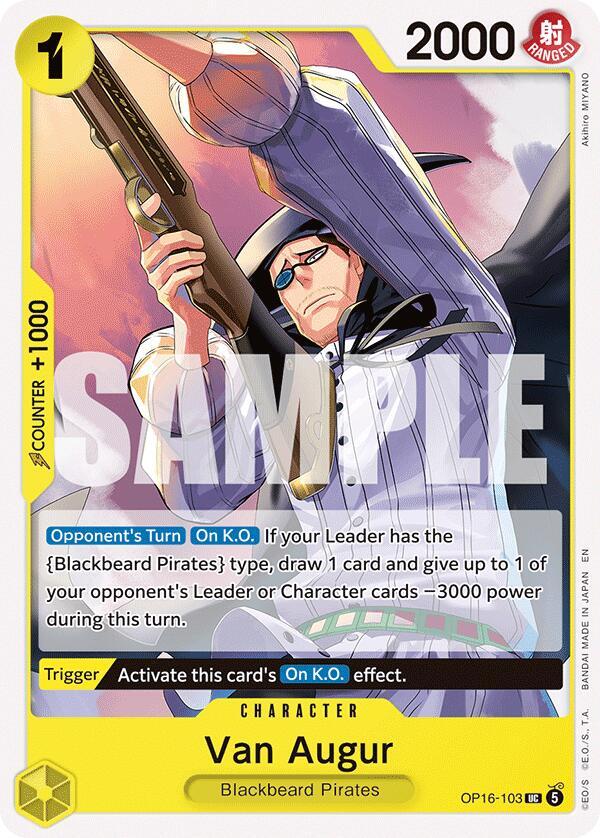 Van Augur OP16-103 card from The Time of Battle