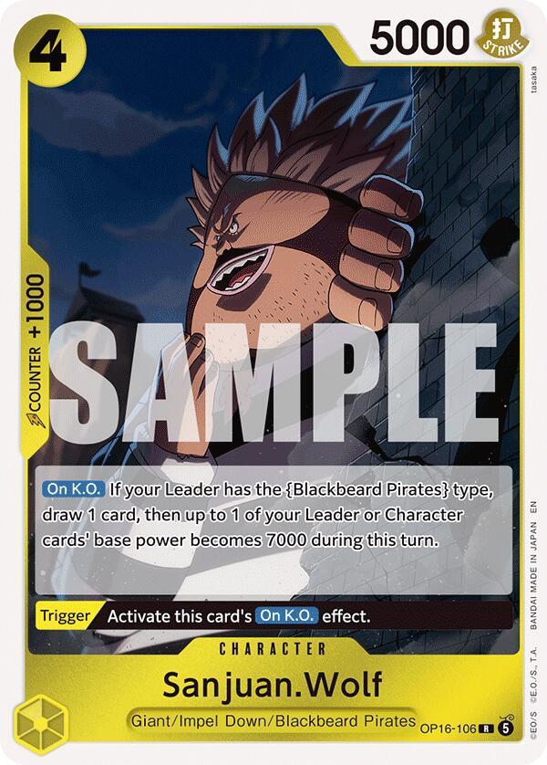 Sanjuan.Wolf OP16-106 card from The Time of Battle