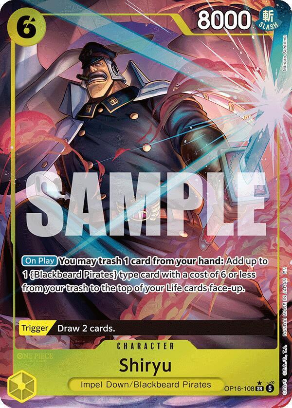 Shiryu (Full Art) OP16-108 card from The Time of Battle