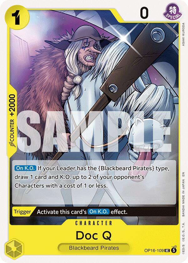 Doc Q OP16-109 card from The Time of Battle