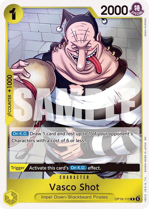 Vasco Shot OP16-110 card from The Time of Battle