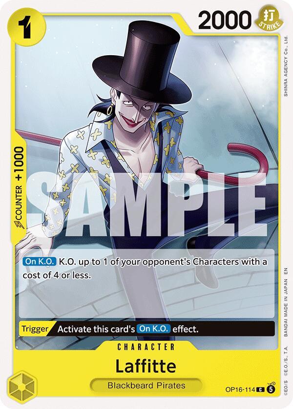 Laffitte OP16-114 card from The Time of Battle