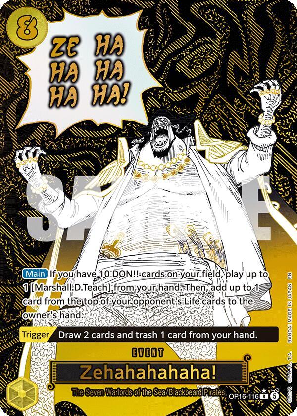 Zehahahahaha! (Alternate Art) OP16-116 card from The Time of Battle