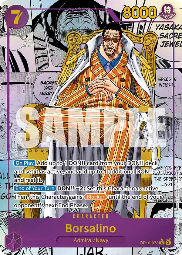 Borsalino (Manga) OP16-073 card from The Time of Battle