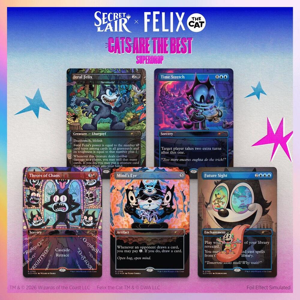 Secret Lair Drop: Secret Lair x Felix the Cat: Magic Bag of Tricks - Traditional Foil Edition card from Secret Lair Drop Series