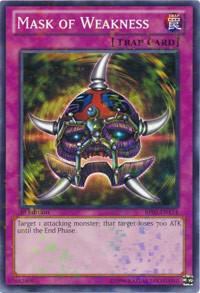 Mask of Weakness (Mosaic Rare) BP02-EN174 card from Battle Pack 2: War of the Giants