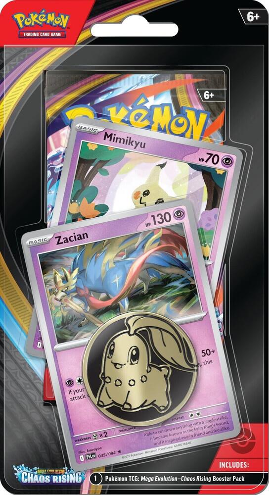Chaos Rising Single Pack Blister [Zacian/Mimikyu] card from ME04: Chaos Rising
