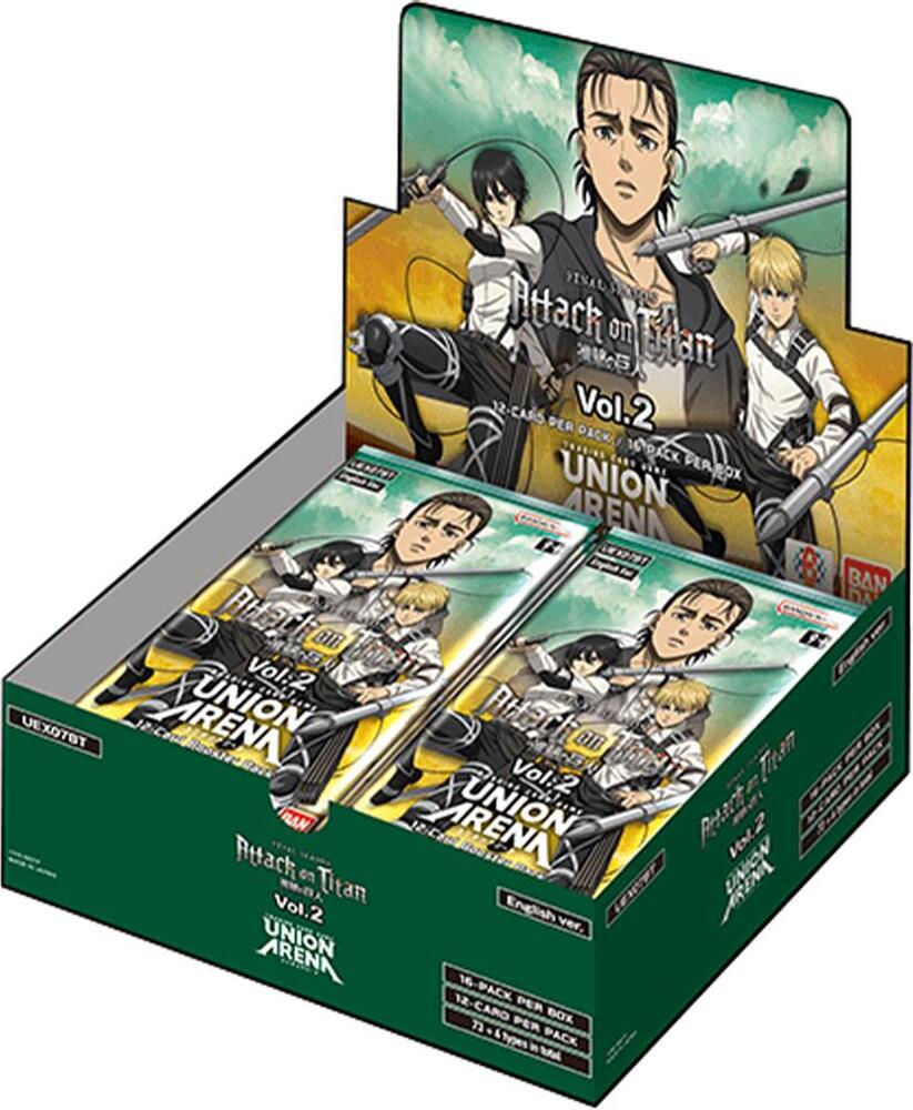 Attack on Titan Vol. 2 - Booster Display sealed product from UEX07BT: Attack on Titan Vol. 2