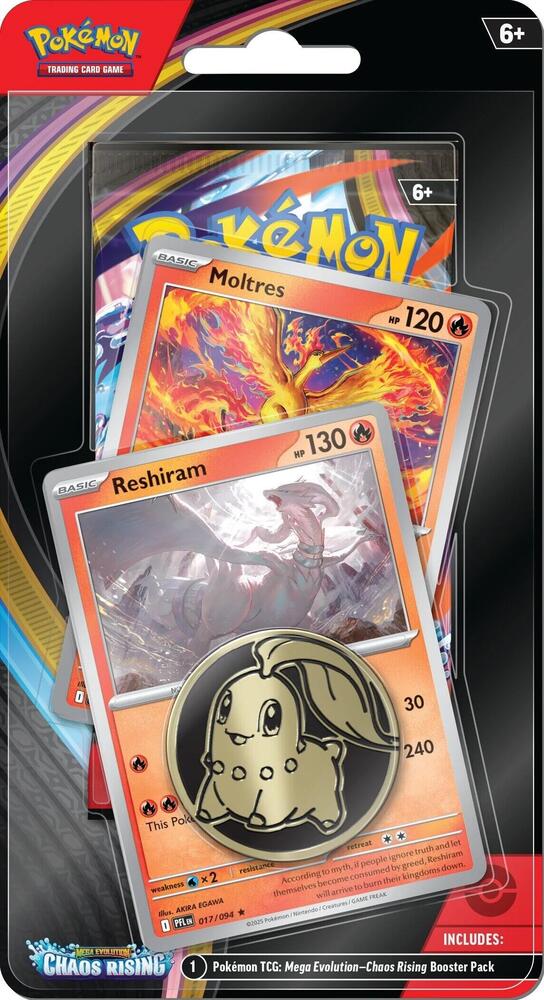Chaos Rising Single Pack Blister [Reshiram/Moltres] card from ME04: Chaos Rising