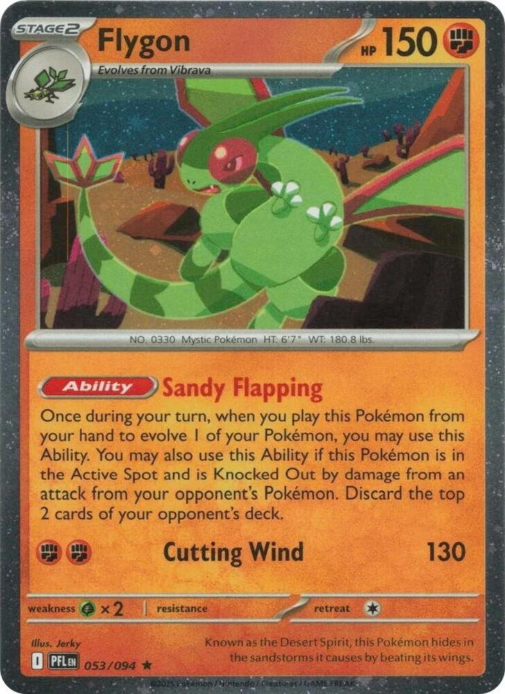 Flygon (Cosmos Holo) 053/094 card from Blister Exclusives