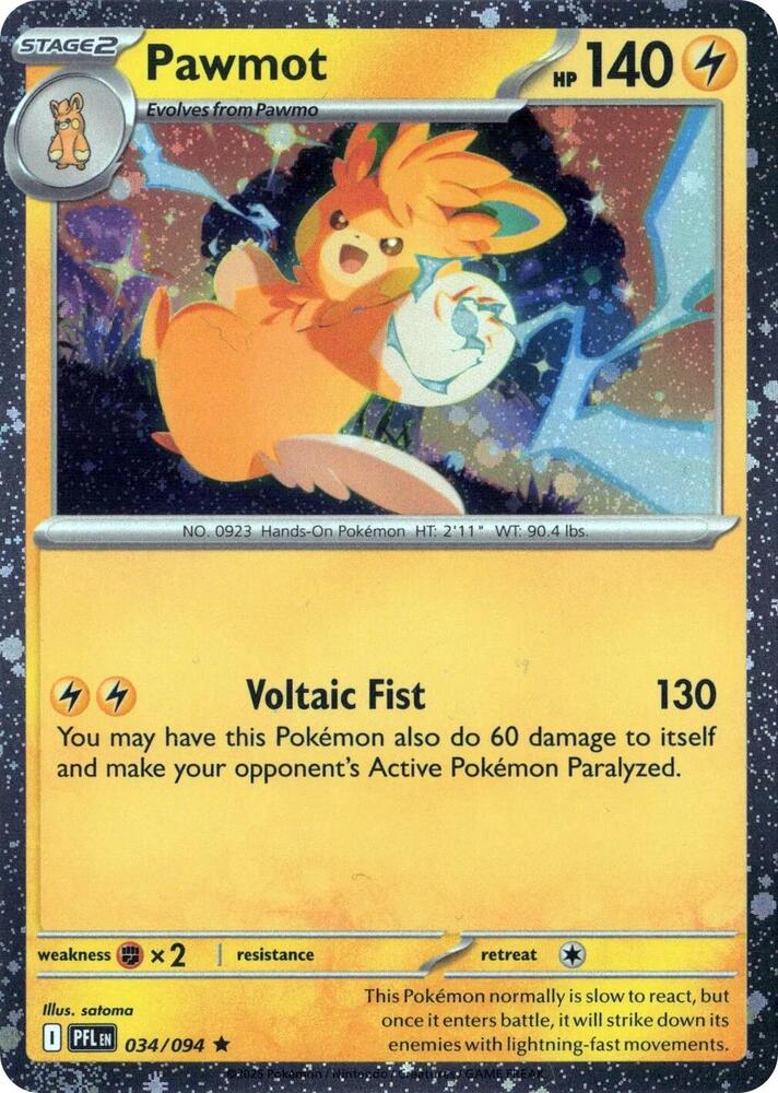 Pawmot (Cosmos Holo) 034/094 card from Blister Exclusives