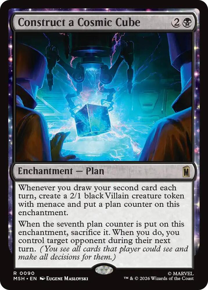 Construct a Cosmic Cube 90 card from Marvel Super Heroes