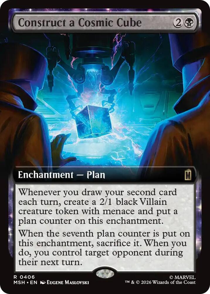 Construct a Cosmic Cube (Extended Art) 406 card from Marvel Super Heroes