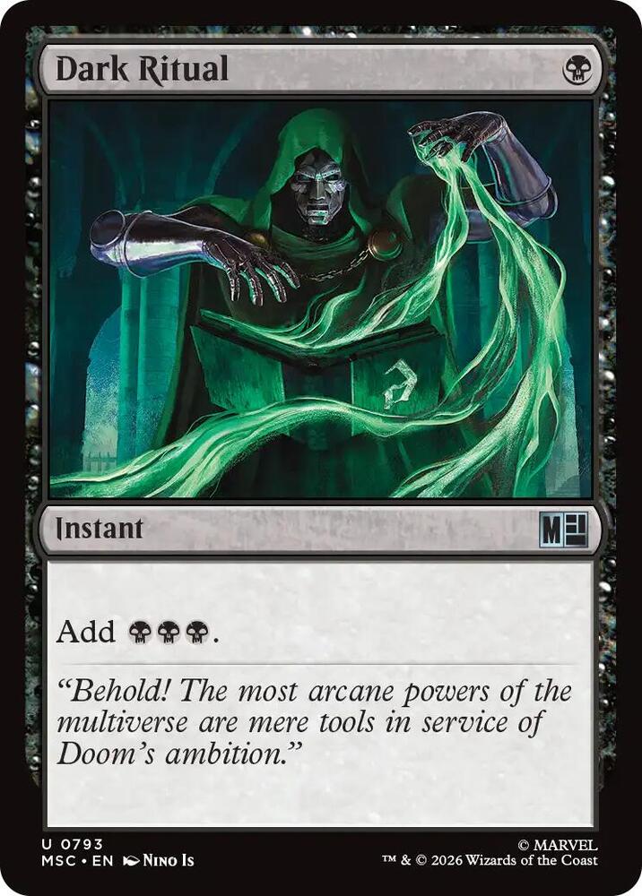 Dark Ritual 793 card from Commander: Marvel Super Heroes