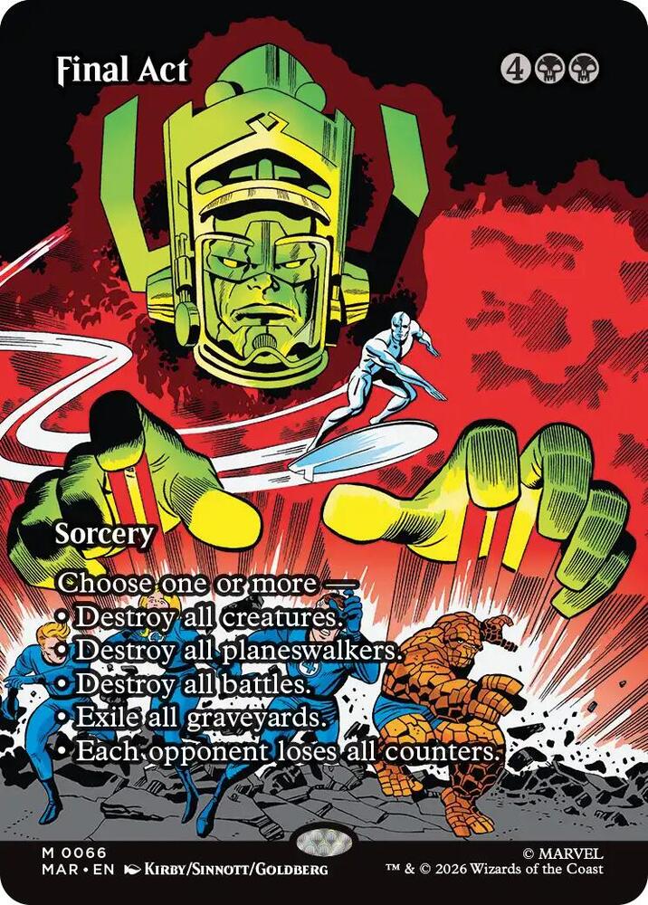 Final Act (Borderless) 66 card from Marvel Universe Eternal-Legal