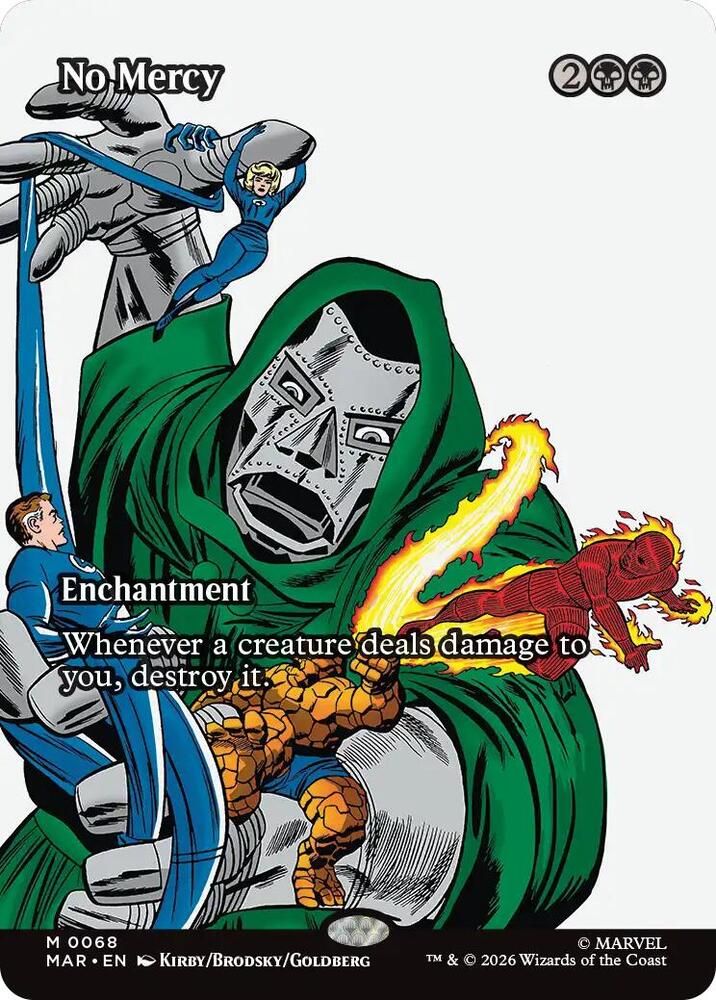 No Mercy (Borderless) 68 card from Marvel Universe Eternal-Legal
